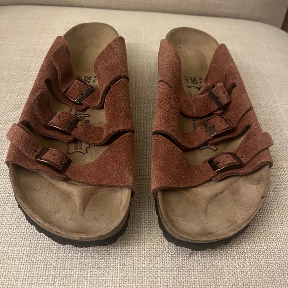 Birkenstock Shoes - Birkenstock Triple Strap Suede Sandals – Size 39 (US Women’s 8 / Men’s 6)